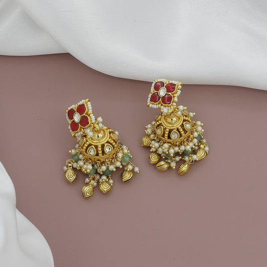 Aavya Jadau Traditional Exquisite Jadau Antique Necklace Set