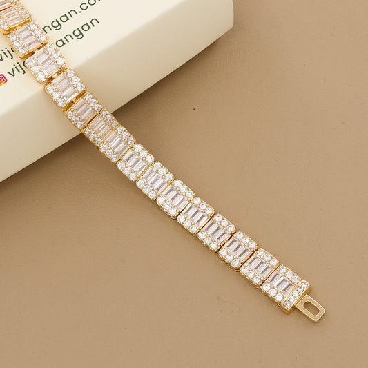 The Classic Emerald Cut Diamond Tennis Bracelet