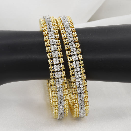 Elegant Finish Mini Diamond Bangles Set