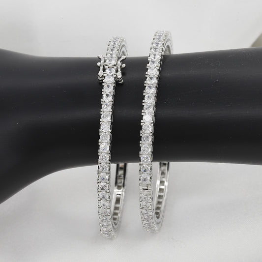 Diamond Elegant Set Of 2 (Opnable)Bangles