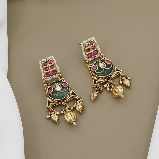 Antique Handcrafted Necklace & Earrings