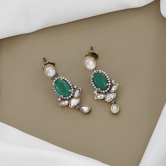 Victorian Polished Jadau Jewelry Set for Weddings