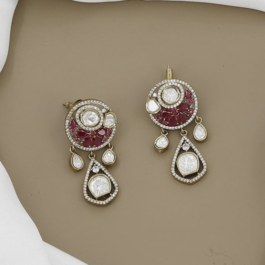 Ruby & Kundan Necklace Set with Matching Earrings