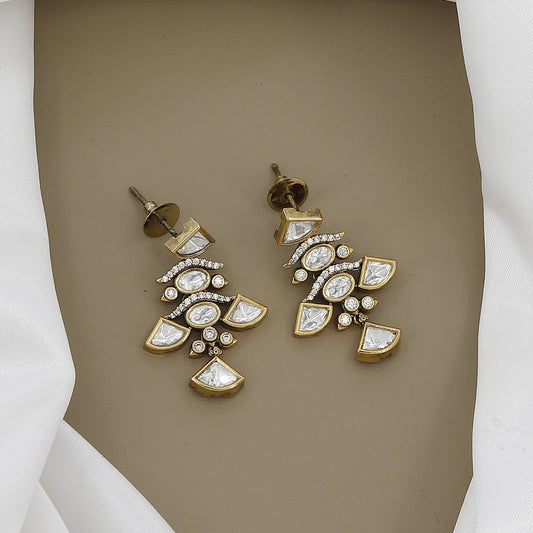 Victorian Polished  Traditional Jadau & Polki Jewelry Set for Festivities