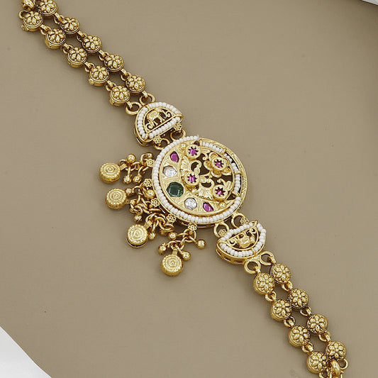 Heritage Inspired Floral Link Bracelet