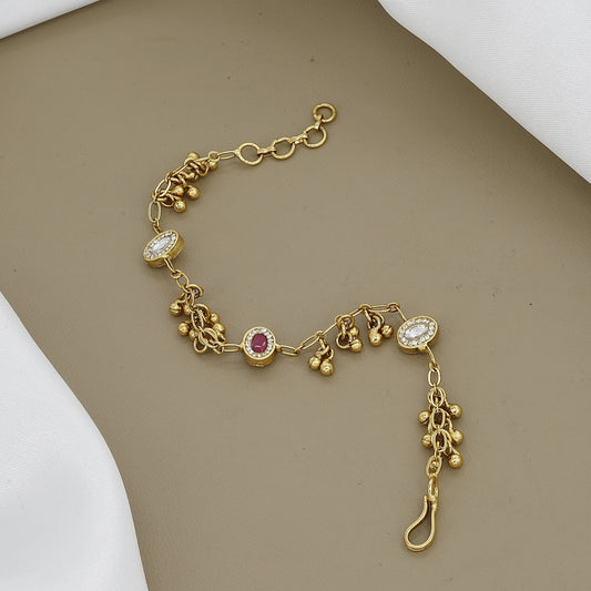 Celestial Crescent Moon Antique Bracelet