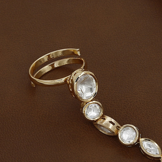 Authentic Polki & Kundan Hath Panja