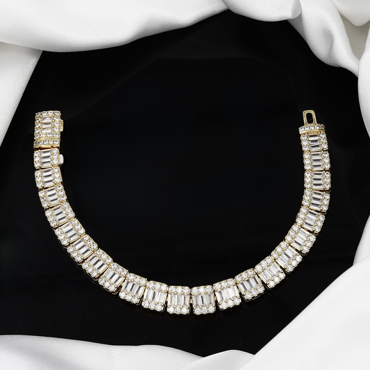 The Classic Emerald Cut Diamond Tennis Bracelet