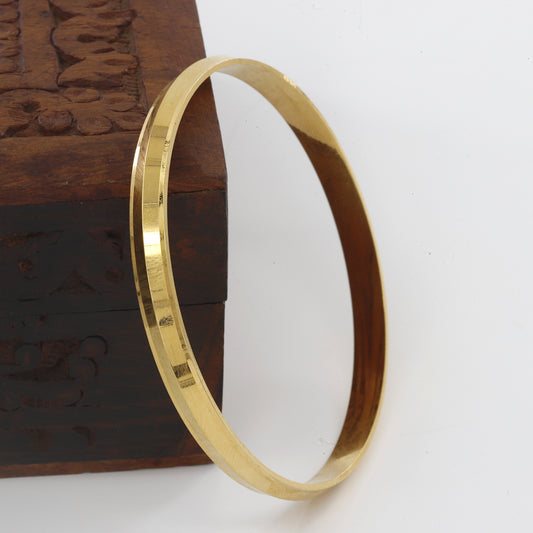 Gold Polished Lightweight Starling Panjabi (6mm) Kada(16gm)