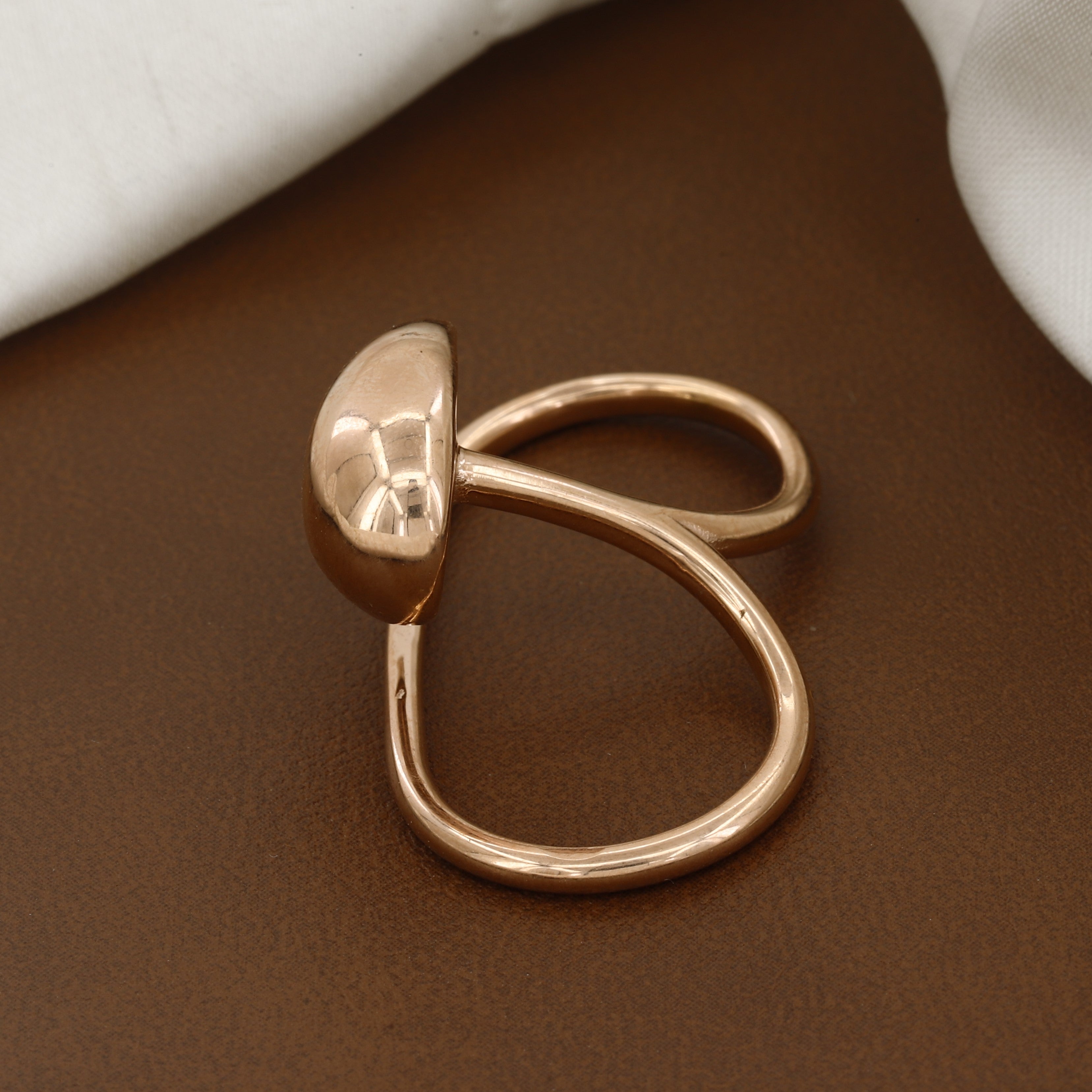 Sculptural Multi-Finger Statement Ring