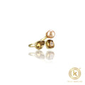 Goldpolished Multi Shape Stone Freesize Ring