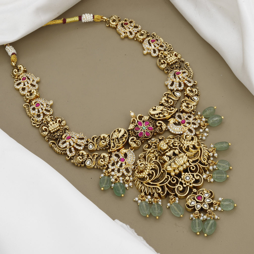 Traditional South Indian Lakshmi Full Set  Bridal Jewelry