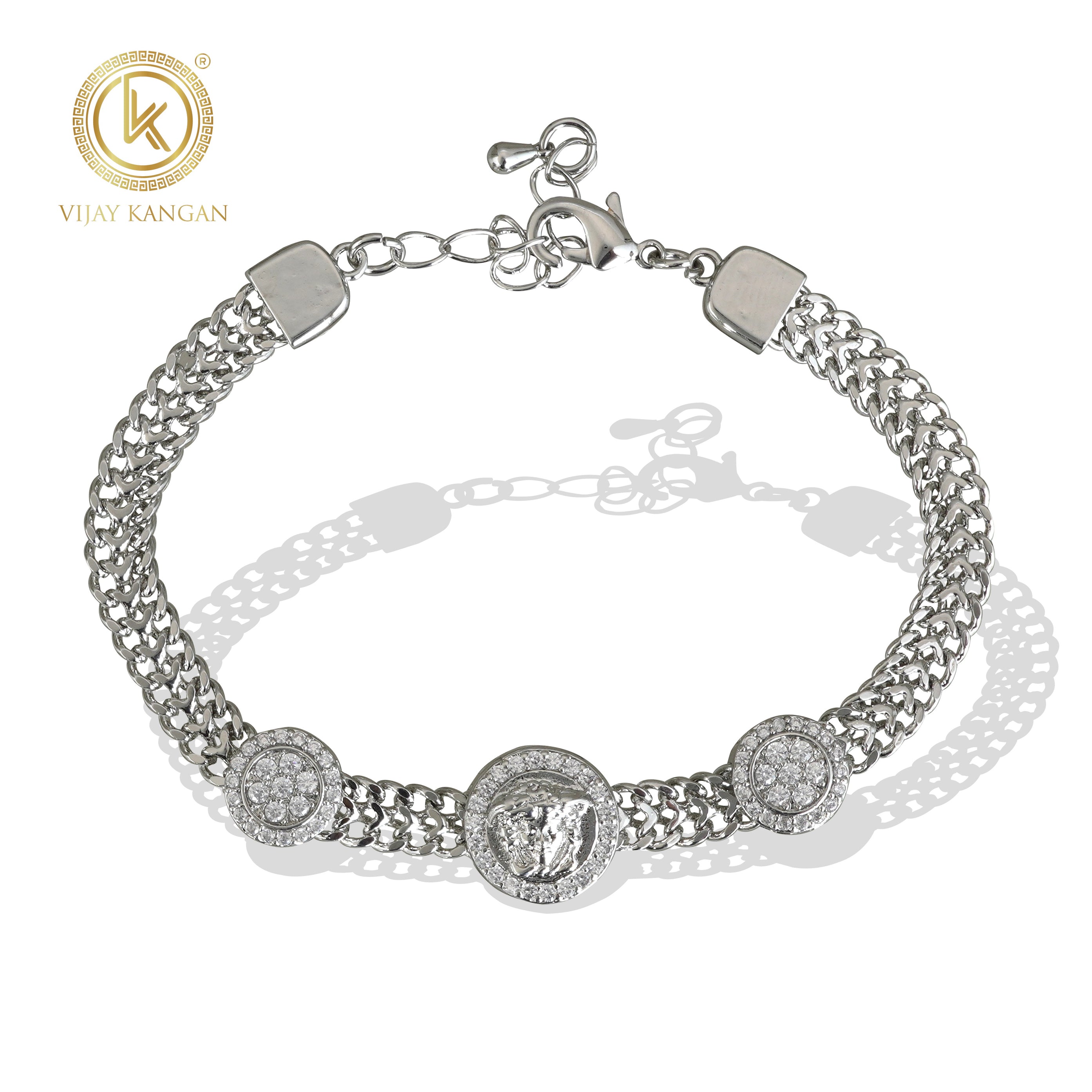 Daily Office Silverpolished Western Bracelet