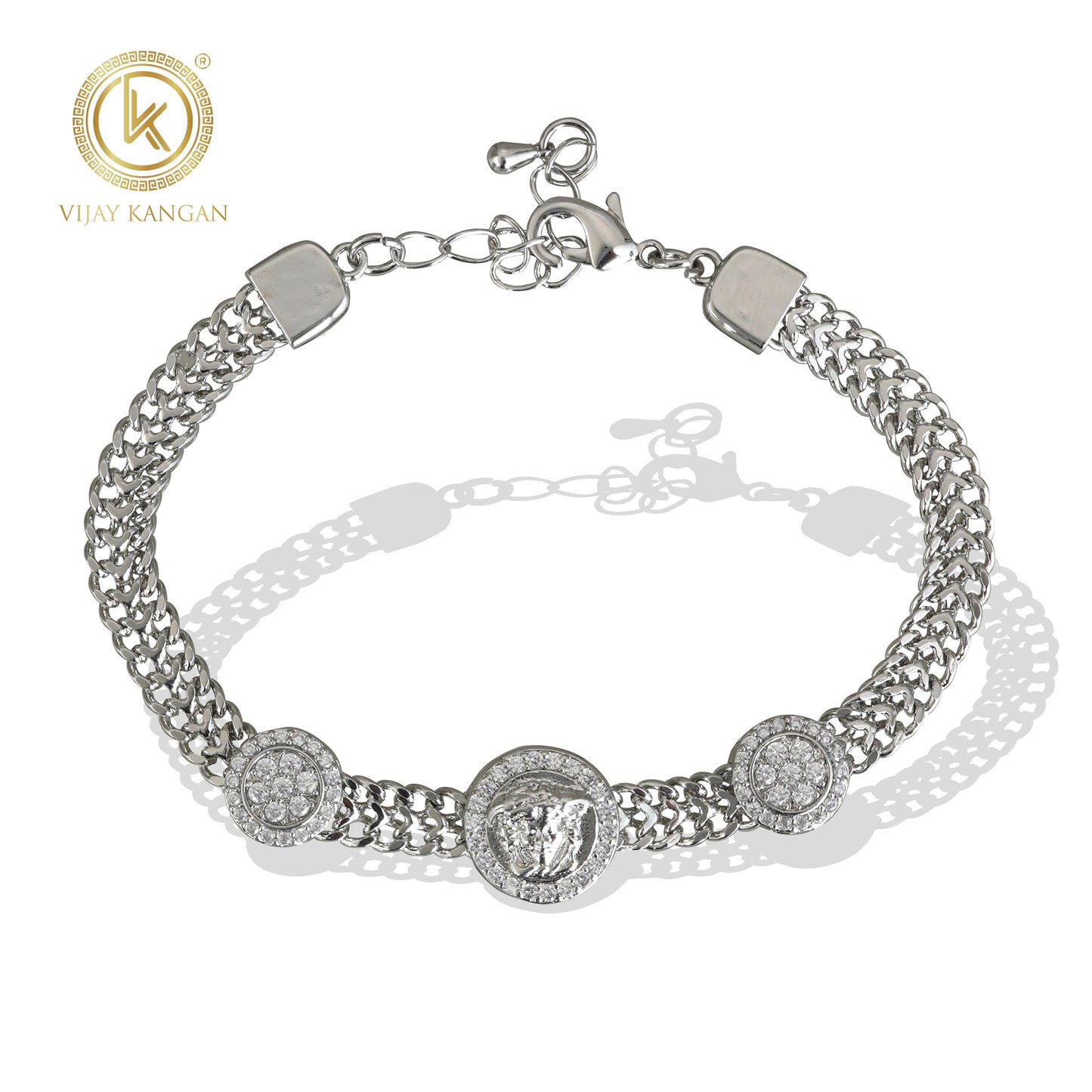 Daily Office Silverpolished Western Bracelet