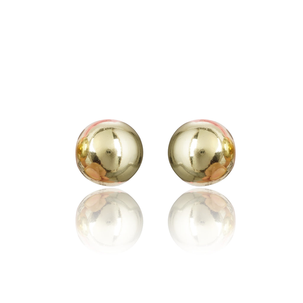 Circle Shape Tan Free Goldenpolish Western Earrings
