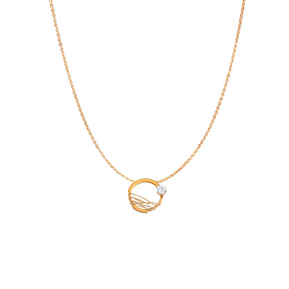 Daily Wear Rosepolished Western Delicate Chain Pendent