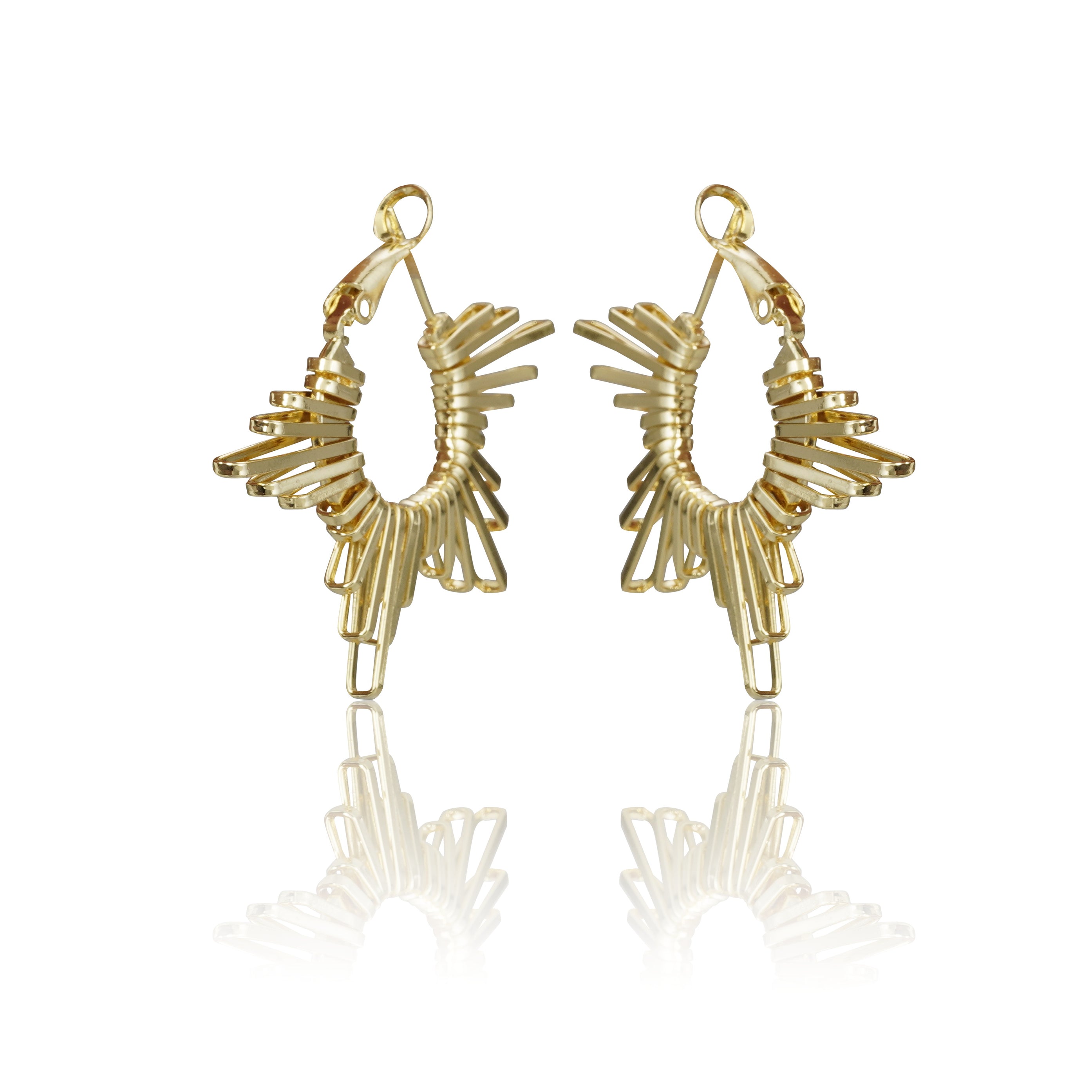 New Golden Polish Anti Tan Stylish Earrings