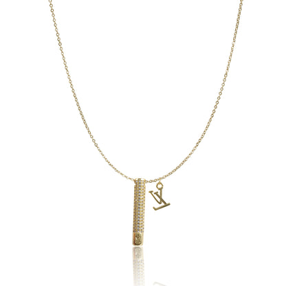 LV Imported Goldpolished Sterling Pendent Chain