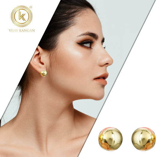 Circle Shape Tan Free Goldenpolish Western Earrings