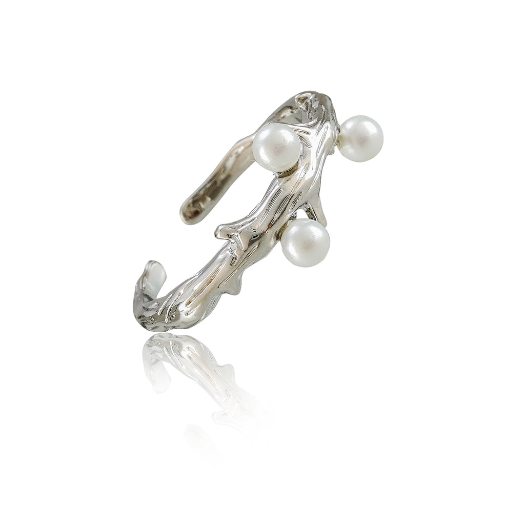 Silver Polish Elegant Kada And Ring Combo Jewelry