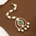 Victorian Polished Traditional Kundan-Style Wedding Maang Tikka