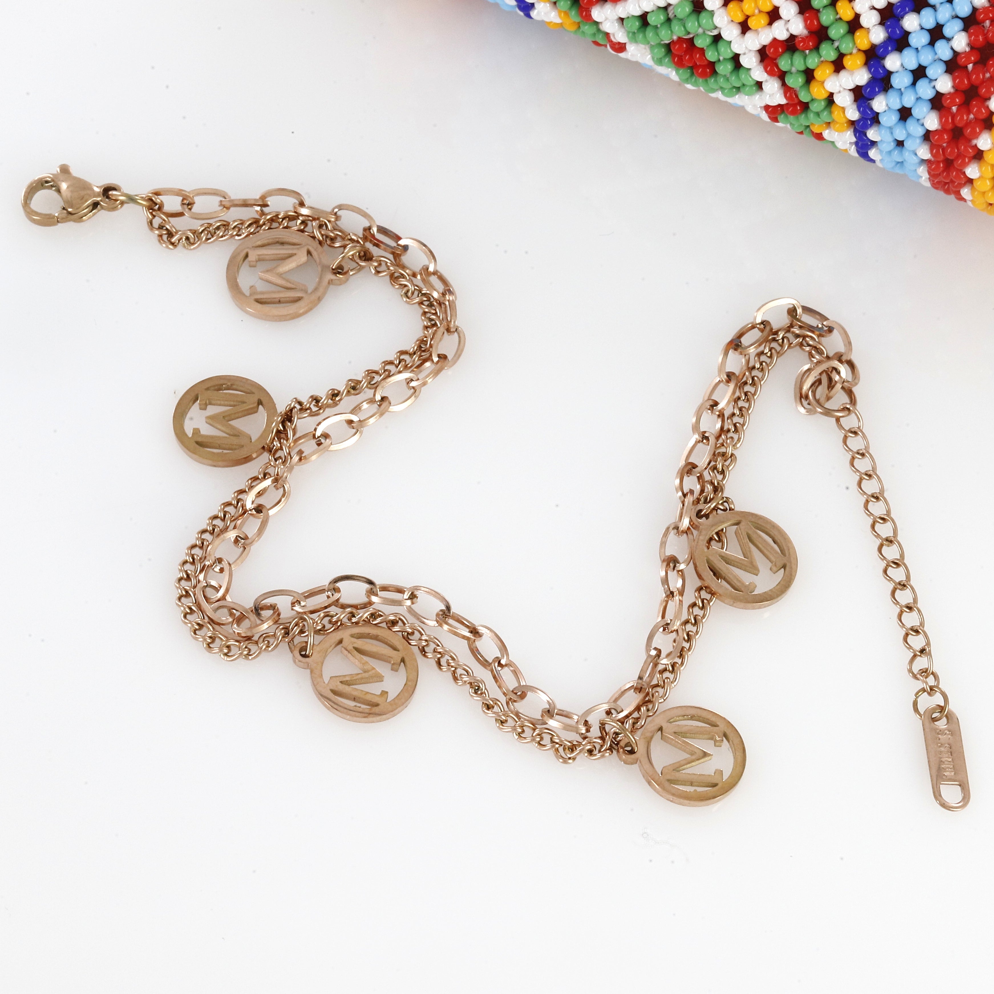 M Letter Gen Z Western Bracelet