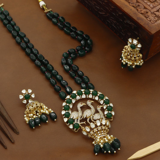 Authentic Ordinary Long Heritage Necklace With Earrings