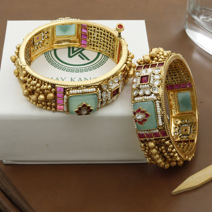 Heavy Wedding Heritage Broad Pair Of 2 Patla