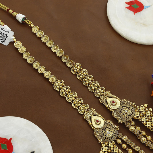 Antique Long Rani Har Necklace Set