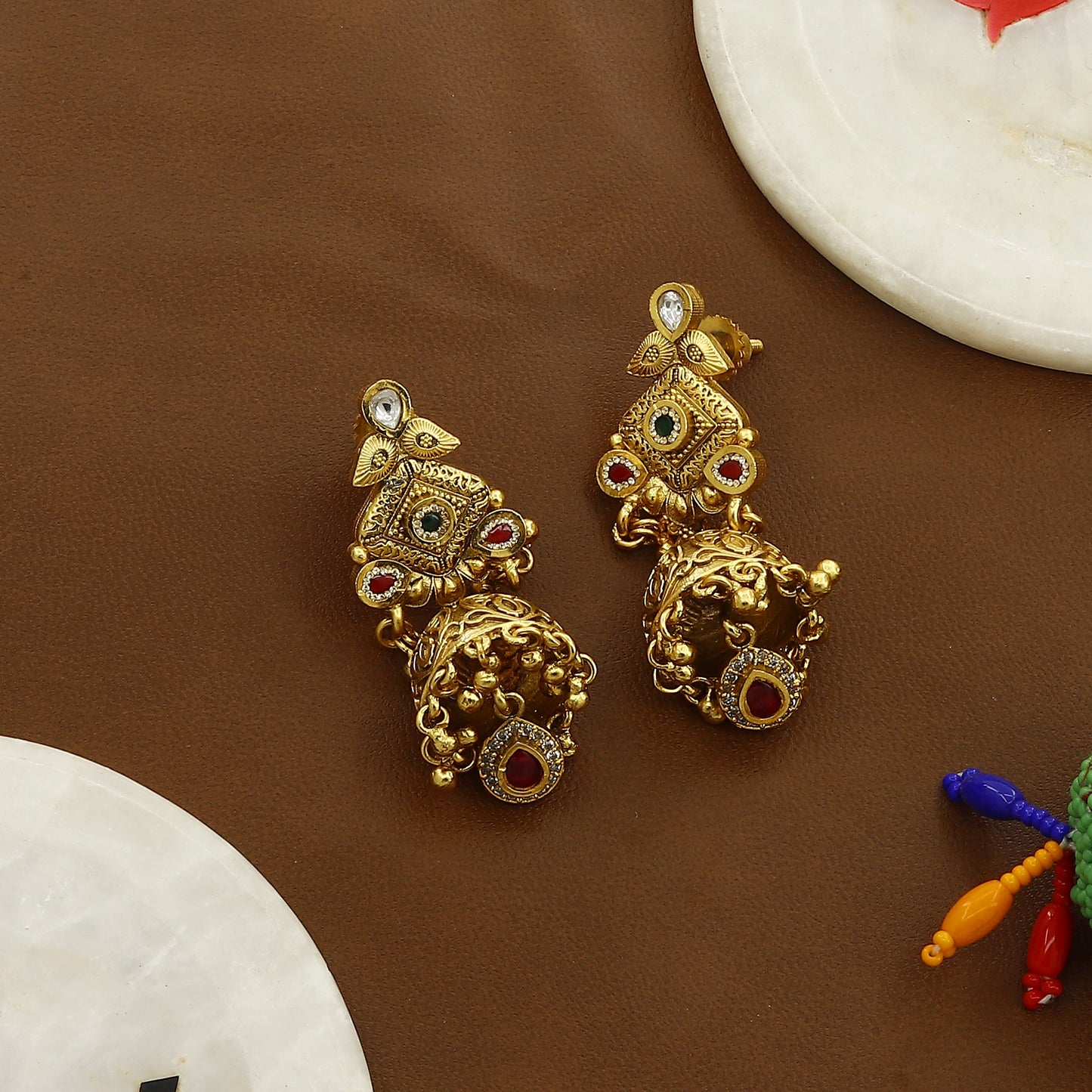 Antique Long Rani Har Necklace Set