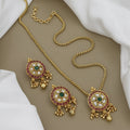 Traditional Kundan Medallion Necklace Set (Medium)