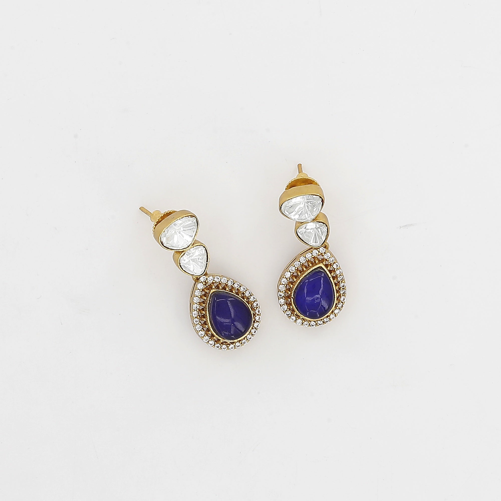 Circle Big Pendent Fusion Necklace Set with Colors