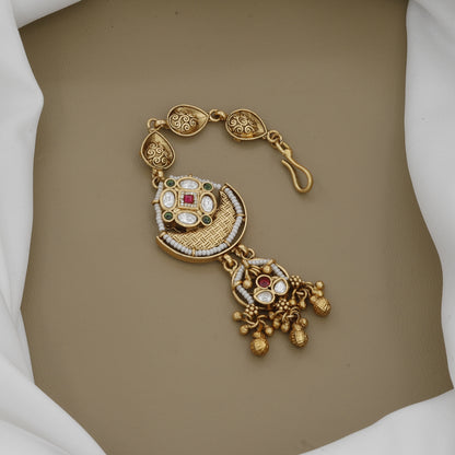 Antique Set: Necklace, Earrings & Tikka