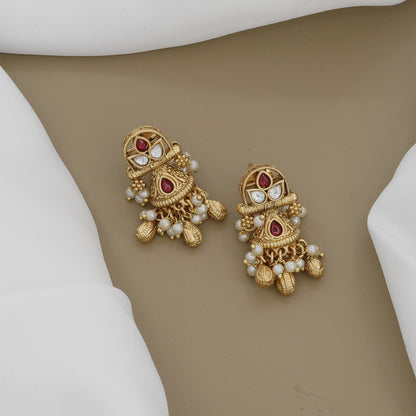 Beads & Stones Antique Gold Multi-Strand Necklace Set