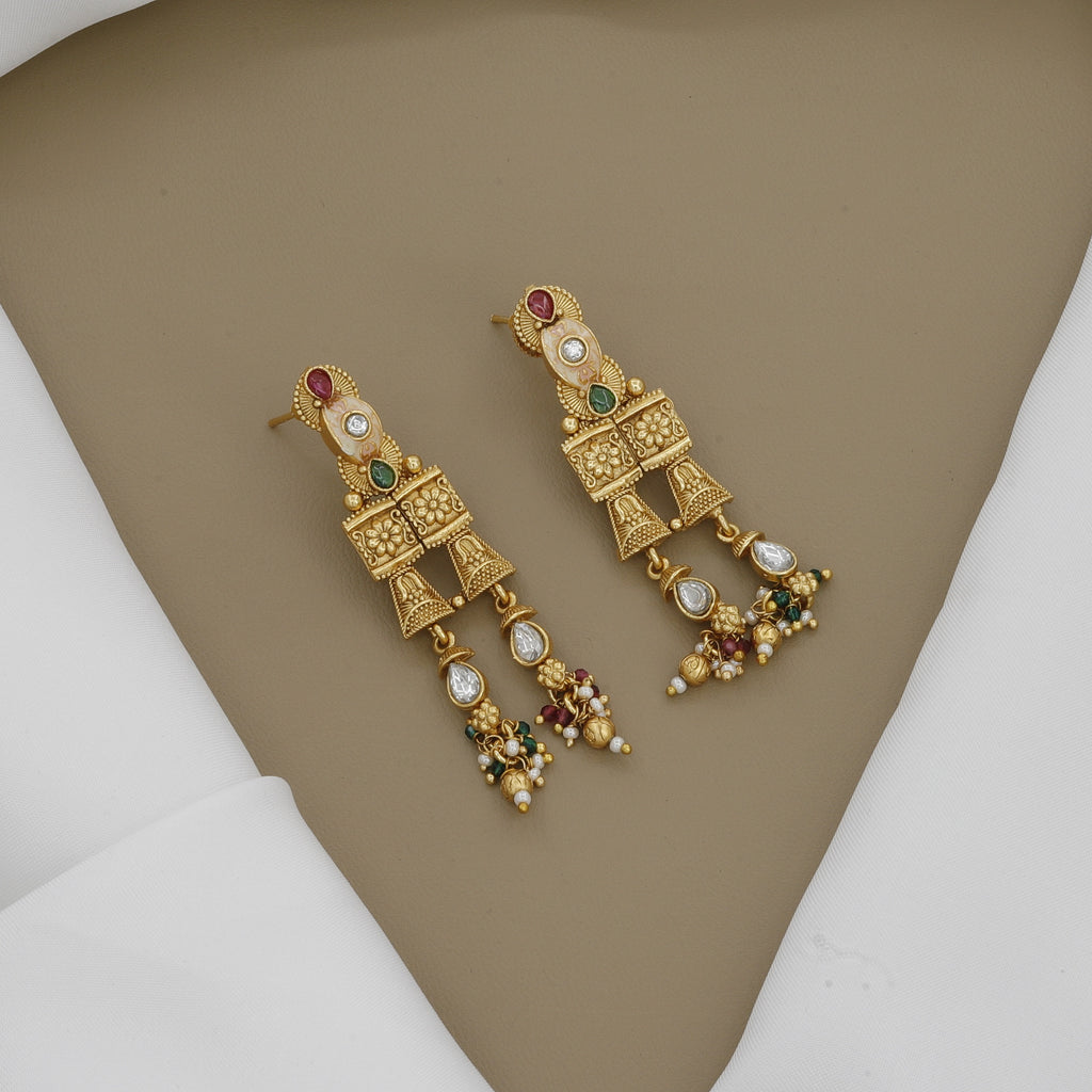 Ethnic Intricate Antique Design Necklace Set
