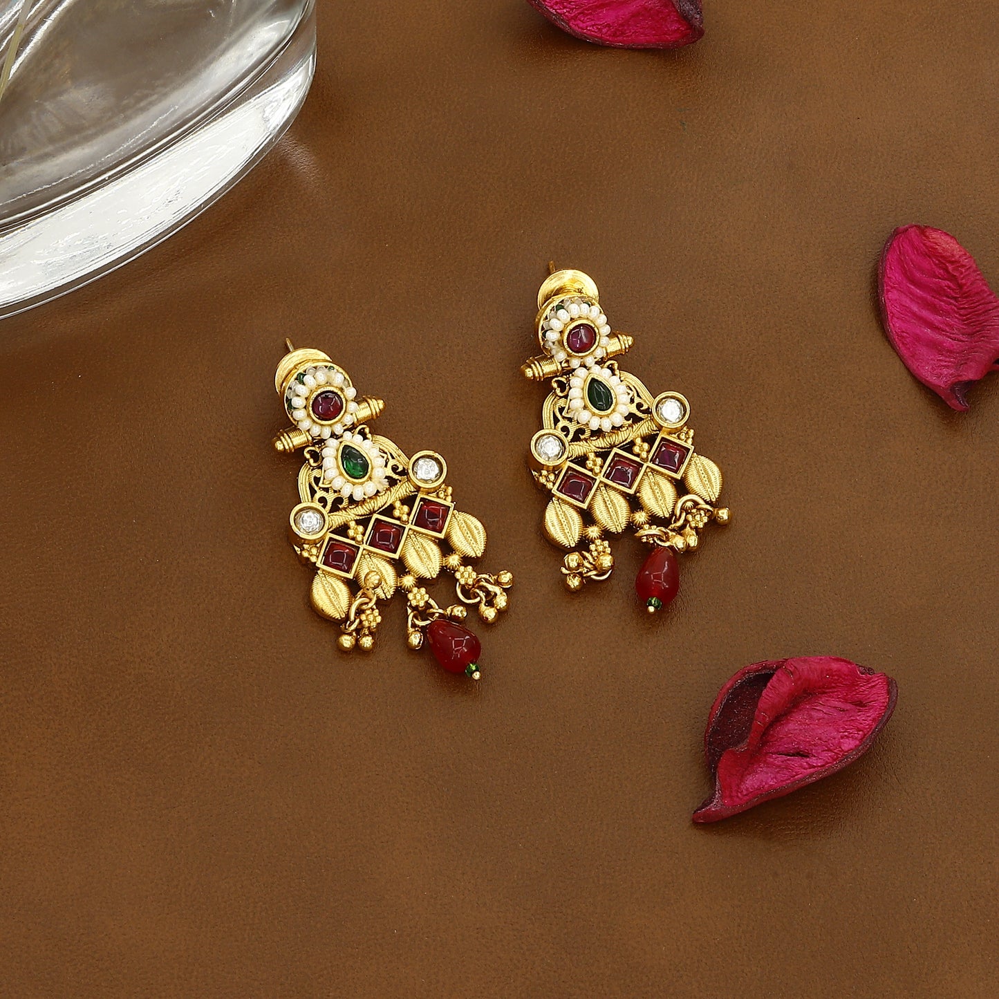 Traditional Rajawadi Antique Long Gold Mangalsutra Set