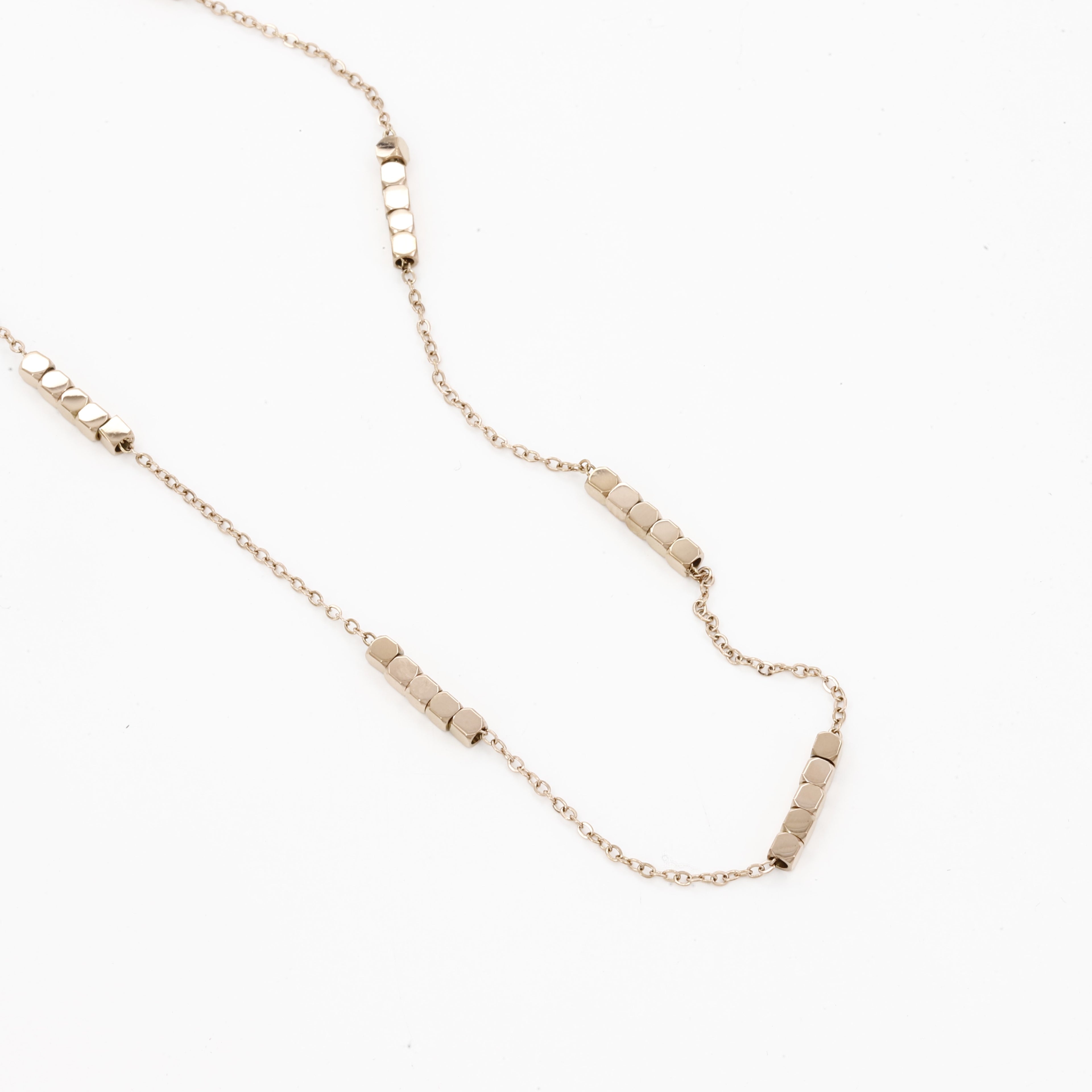 Everyday Minimalist Rose Gold Beaded Necklace