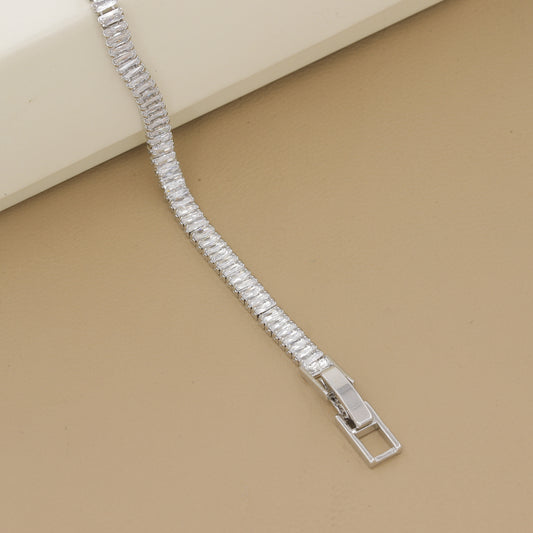 Silver Plated CZ Tennis Bracelet