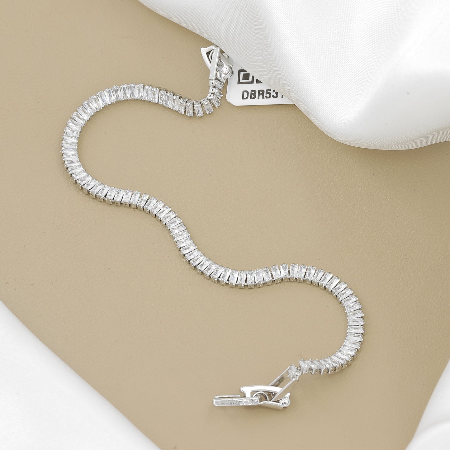 Silver Plated CZ Tennis Bracelet