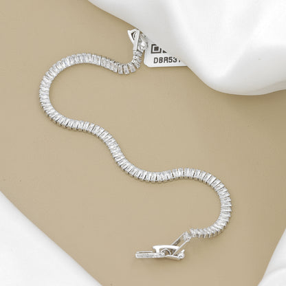Silver Plated CZ Tennis Bracelet