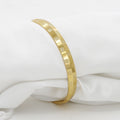 Gold Polished Point Design Starling Panjabi (8mm) Kada(24gm)