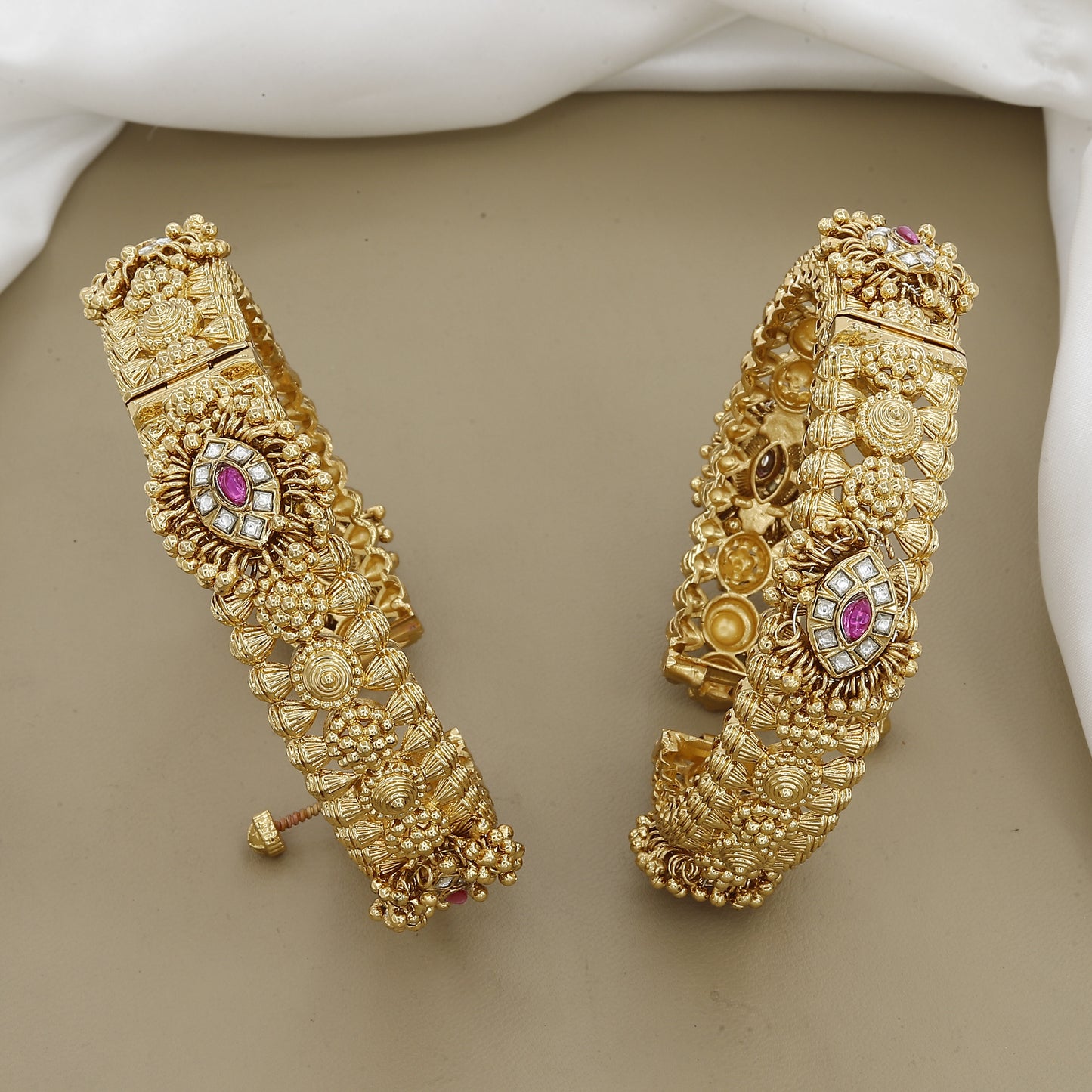 Antique Intricate Floral Patla Set