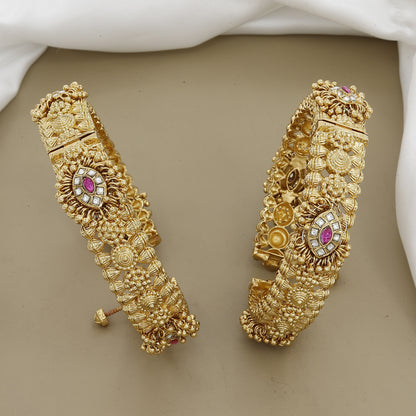 Antique Intricate Floral Patla Set