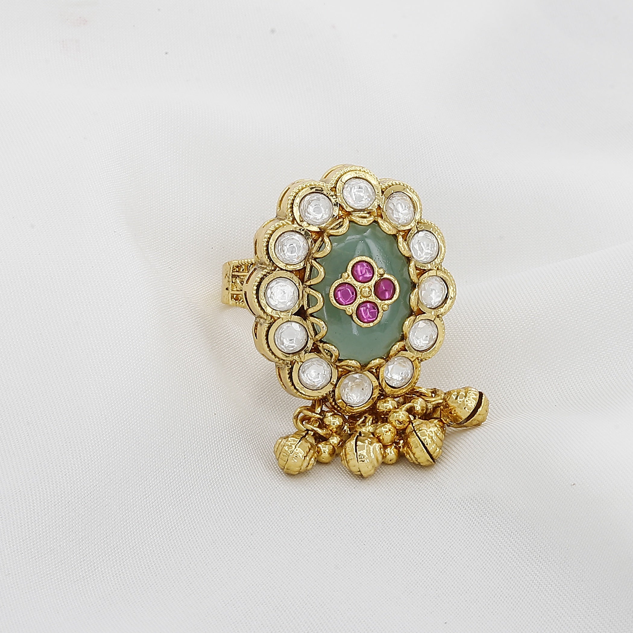 Heritage Antique Floral Design Free Size Ring