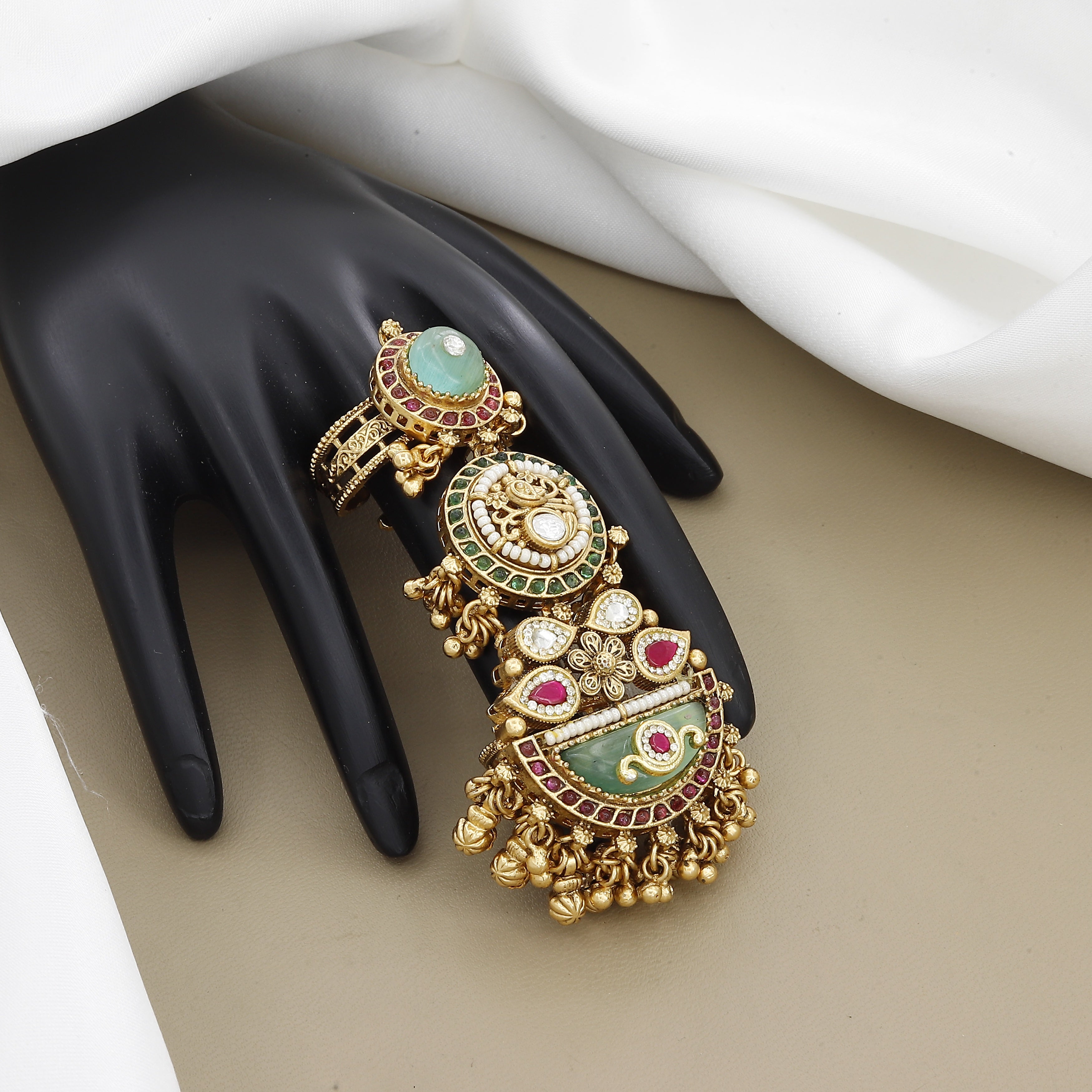 Swarovski Finish Diamond Heritage Free Size Ring