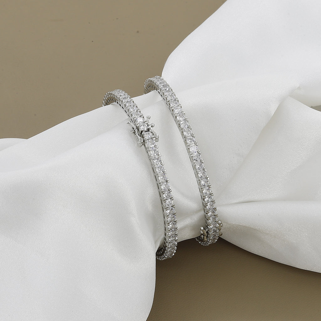 Diamond Elegant Set Of 2 (Opnable)Bangles