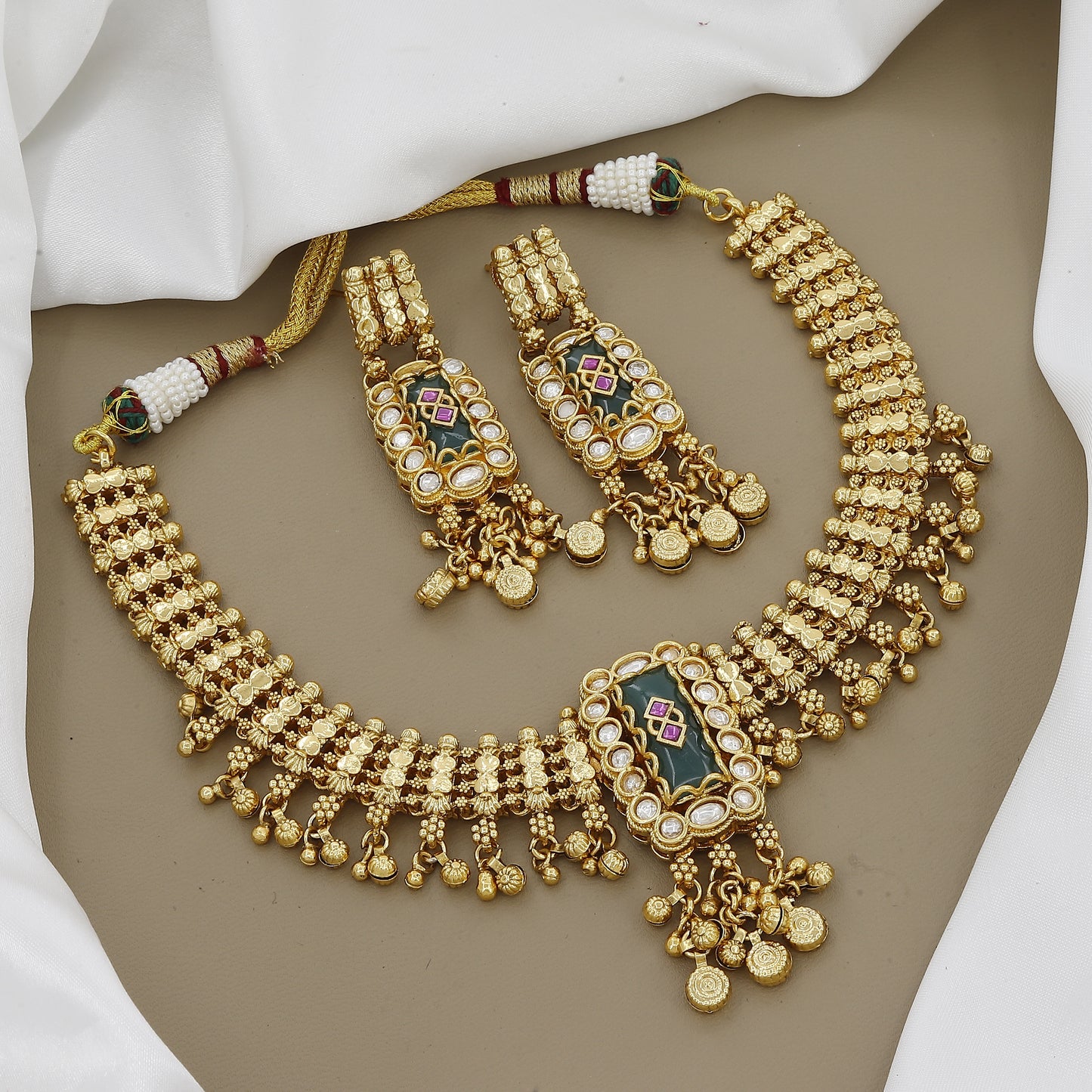 Handcrafted Kundan & Stone Necklace Set