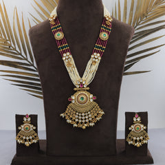 Bandhay Antique Moti Set Includes Earrings