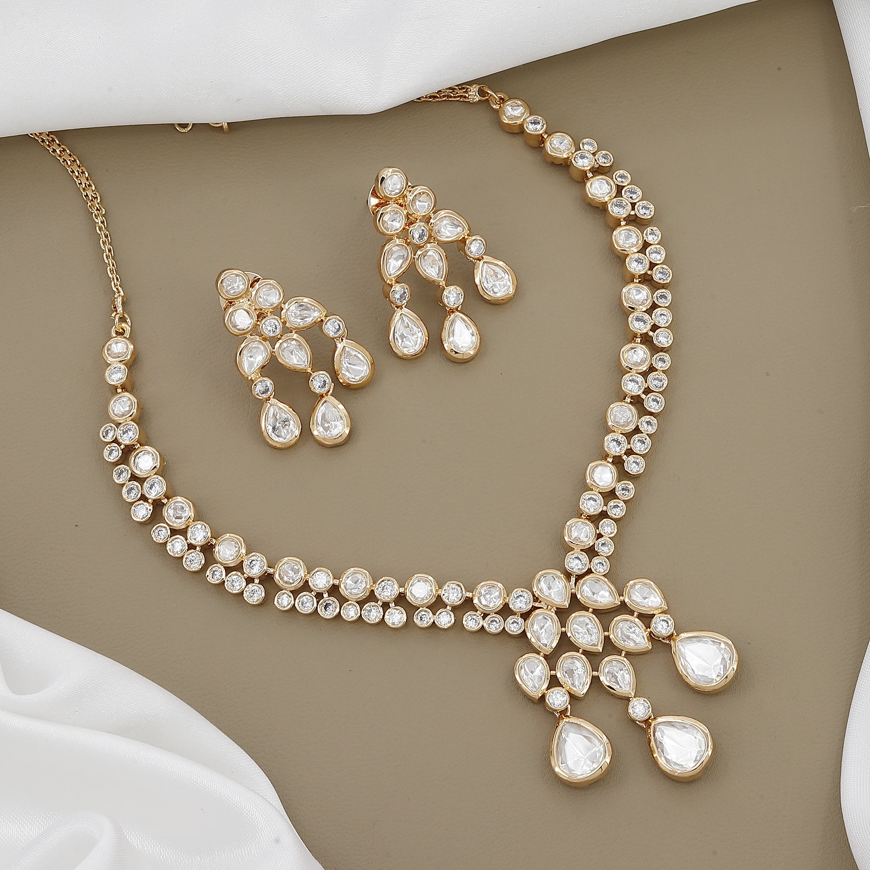 Exquisite Uncut Kundan Polki Choker Necklace for Brides