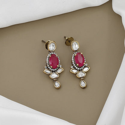 Victorian Polished Jadau Jewelry Set for Weddings